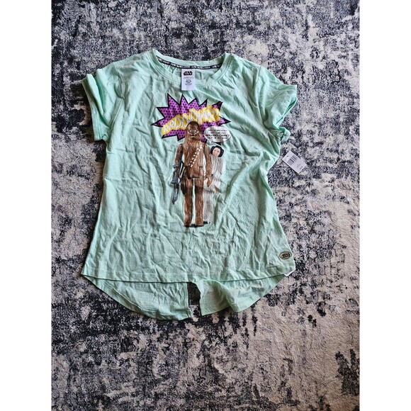 Disney Star Wars 45th Anniversary Retro Leia & Chewbacca t-shirt - Picture 1 of 3